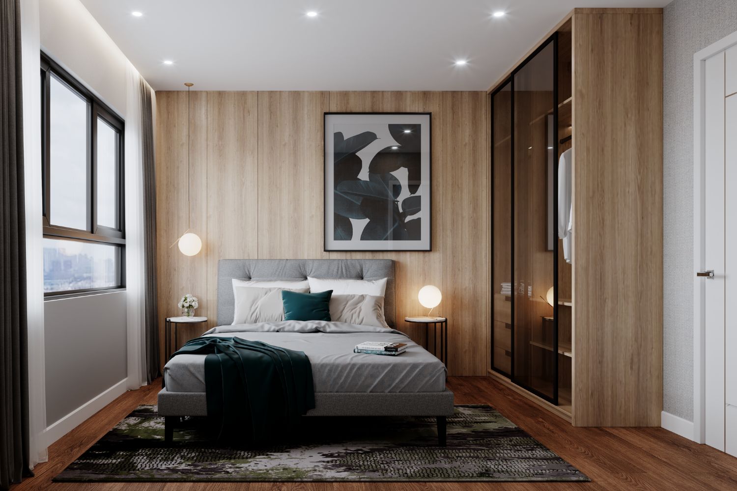 Chambre parental appartement Montana